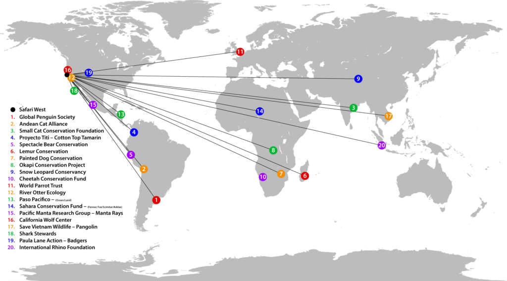 Click to view a larger version! Conservation Efforts around the World